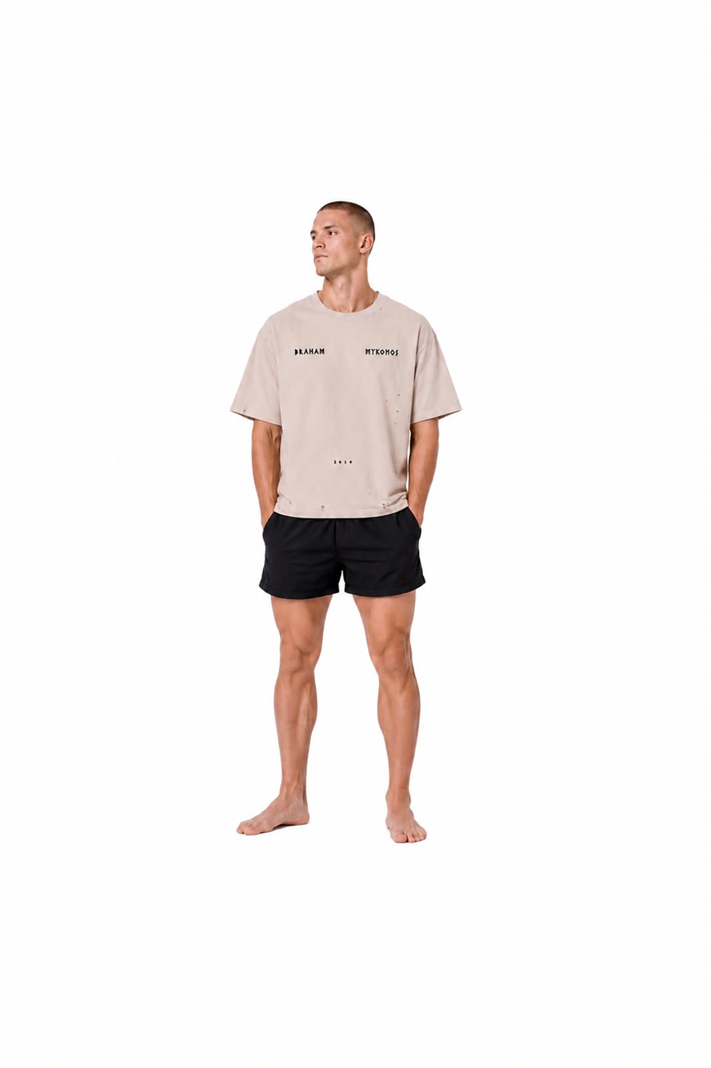 MYKONOS Frayed Boxy Tee